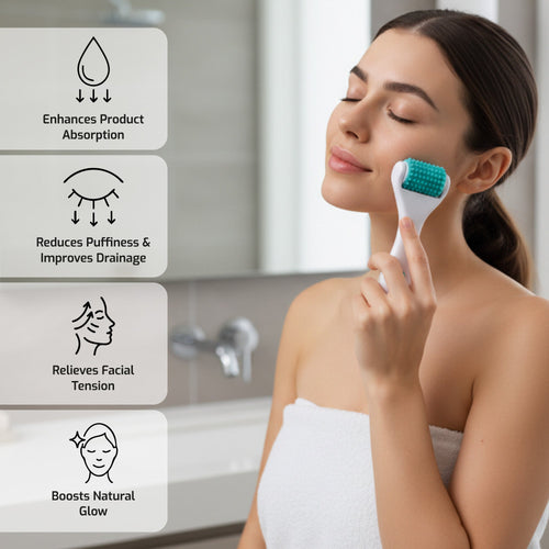 Pursonic Facial Contour & Glow Roller & Ice Facial Massage Roller Bundle – Facial Massage & Cooling Skincare Set