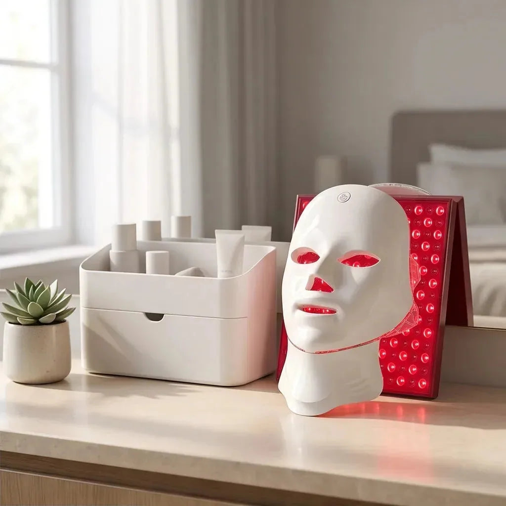 LED Red Light Therapy Mask And Panel